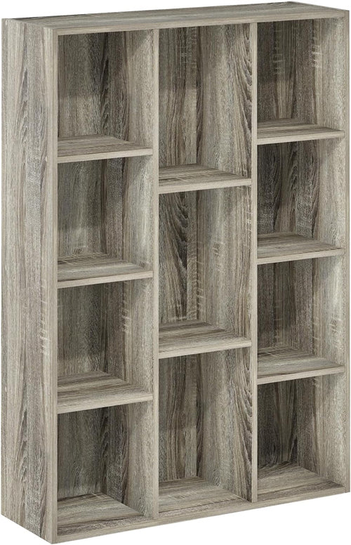 Luder 11-Cube Reversible Open Shelf Bookcase, French Oak // Home Office Furniture Home & Kitchen