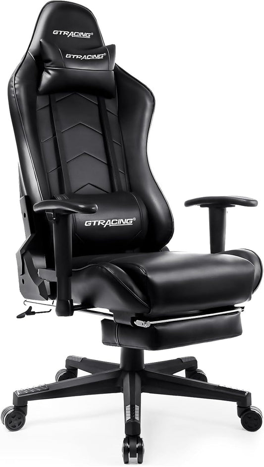 Gaming Chair with Footrest, Racing Style Computer Chair for Adult,
