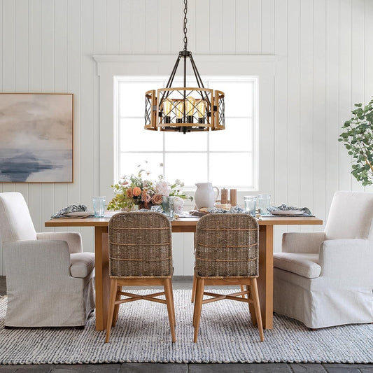 D19'' modern Chandelier , 4-Light Adjustable