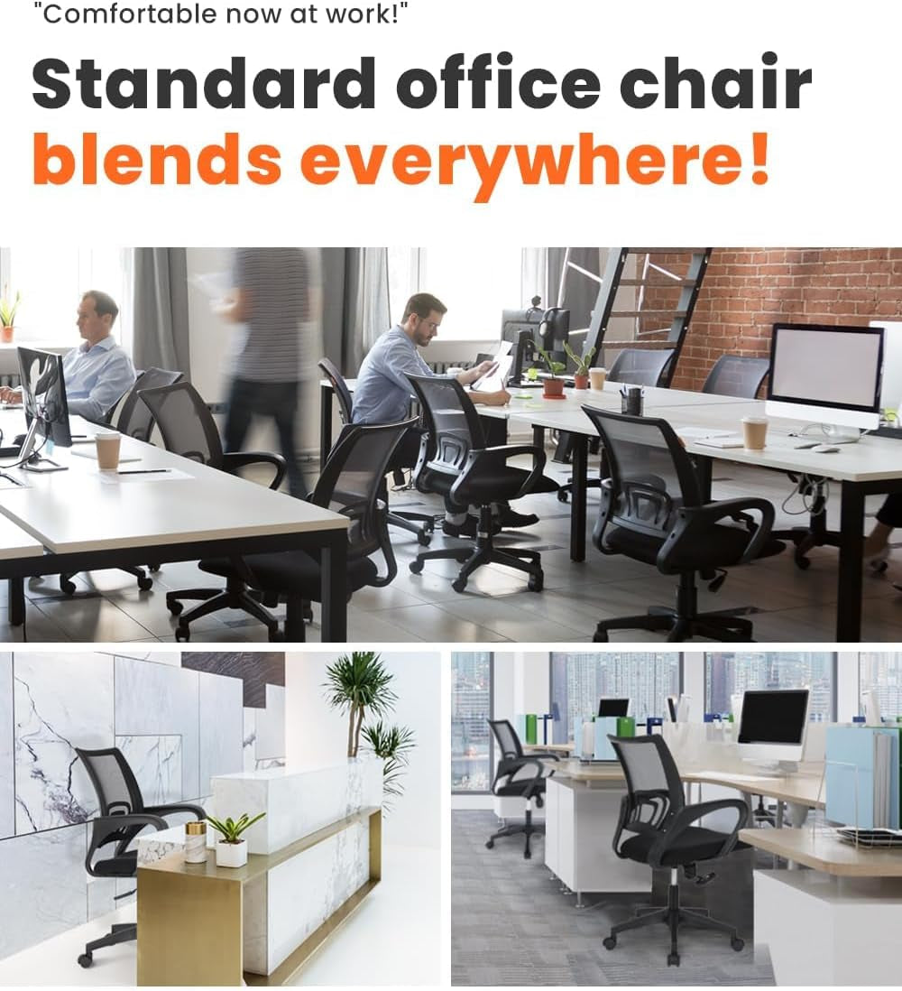 Office Chair Computer Desk Chair Gaming Ergonomic Mid Back Cushion