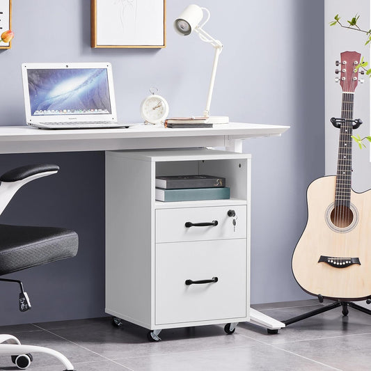 File Cabinet Vertical File Cabinets Mobile Letter Size File Storage // Office Furniture